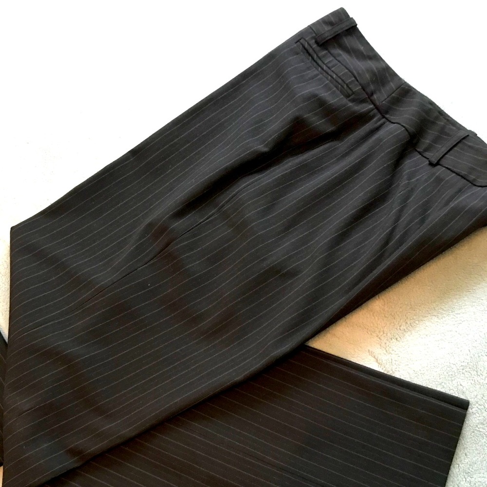 Ann Taylor Loft pinstripe suit pants.